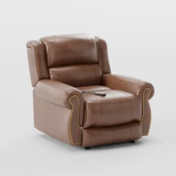 Classic Leather Recliner Armchair