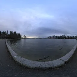 Moody Cloudy Sunrise Downtown City