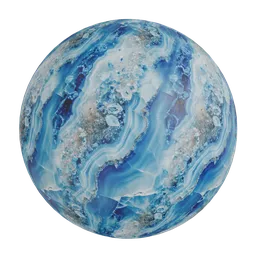 Agate geode crystal marble