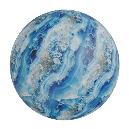 Agate geode crystal marble