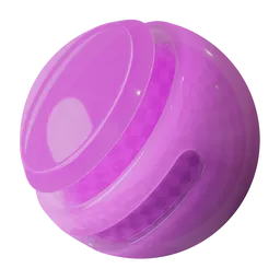 Translucent procedural pink plastic
