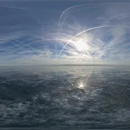 Pure skies over the winter sea