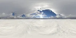Snowscape With Clouds Skydome