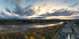 Dramatic Sunset Sky City