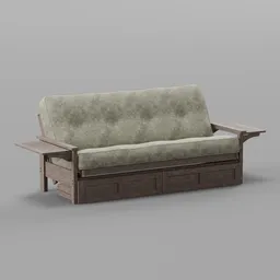 Upholstered Tight Back Convertible Sofa