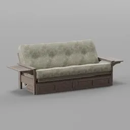 Upholstered Tight Back Convertible Sofa