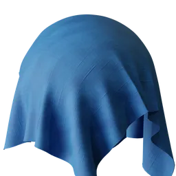 Blue polyester microfiber fabric