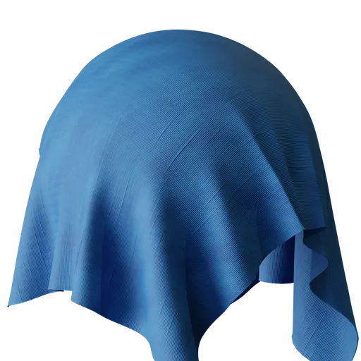 Blue polyester microfiber fabric