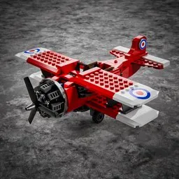Retro LEGO toy airplane
