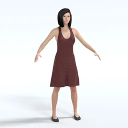 Mieko Character Rigged