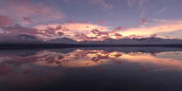 Calm Glacier Lake at Twilight