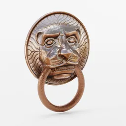 Lion Face Door Knocker