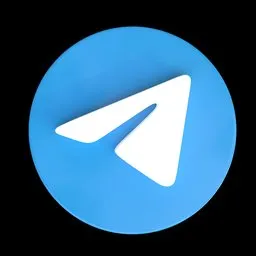 "Get a high-quality 3D model of the Telegram logo with subdivision control for your media and design projects. This BlenderKit creation features a blue button with a white arrow, isometric design, and connecting lines. Created by Mikhail Evstafiev and available for support on Patreon by Kloworks."