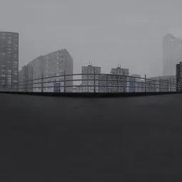 Cloudy Cityscape Panorama HDRI
