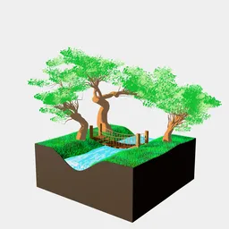 Trees & Bridge Geometry Nodes