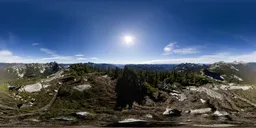 Canadian Mountain Landsacpe Sunny Day