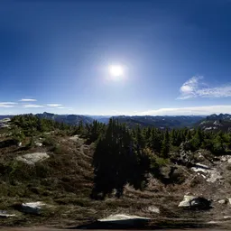 Canadian Mountain Landsacpe Sunny Day