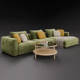 Sofa Damian Corner Velvet