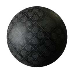 Pavement black tiles