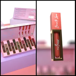 Liquid lipstick box creative shot