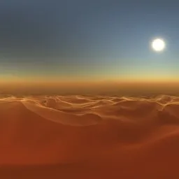 Mars Dunes Day Light