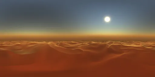Mars Dunes Day Light
