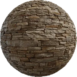 Rustic Stone Wall 02