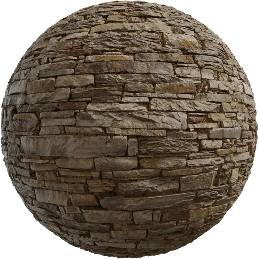 Rustic Stone Wall 02