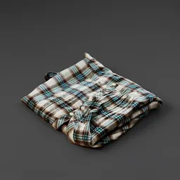 Folded Plaid Shirt