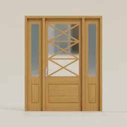 Modern Wooden House Door