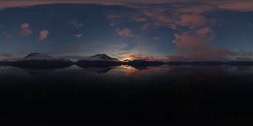 Colorful Twilight Sunset Landscape