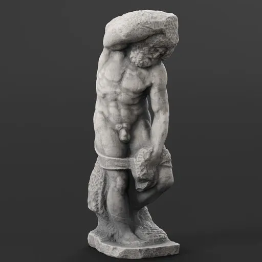statue of Bearded slave