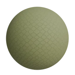 Green geometric quatrefoil  wallpaper