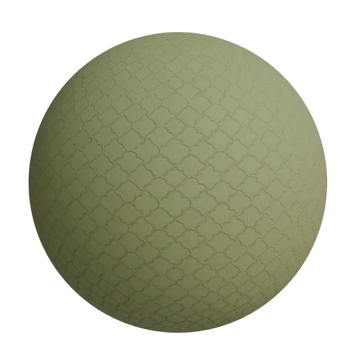 Green geometric quatrefoil  wallpaper