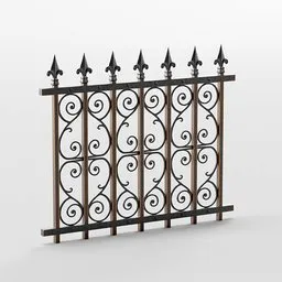 Railings Fence Fleur-de-Lis