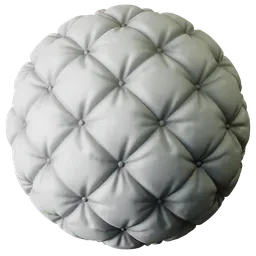 Quilted Fabric White