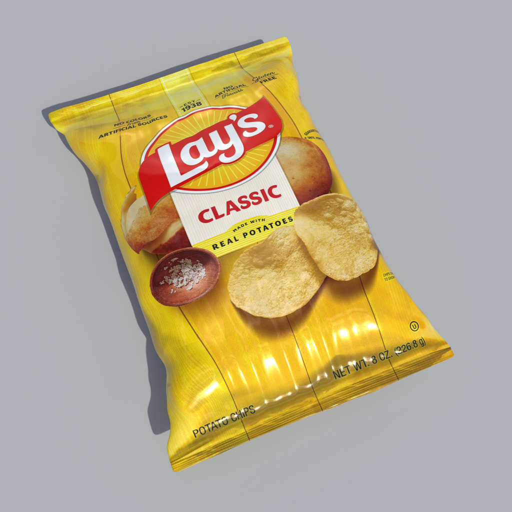 Lays Classic | Food / Drinks models | Blendkit