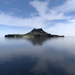 Volcano Island Landscape