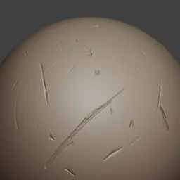 Damage brush marks scratches