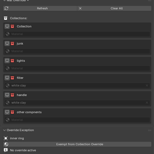 Material Overrider Plus
