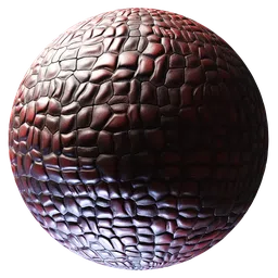 High-quality PBR dark leather texture for realistic 3D rendering in Blender and other software.