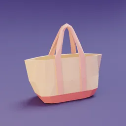 Lowpoly Beach Bag