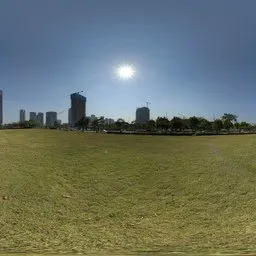 The bright afternoon sun