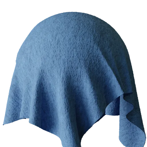 Blue Felt Fabric
