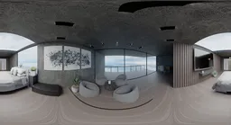 Modern Minimalist Penthouse Suite