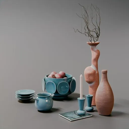 Set of dishes