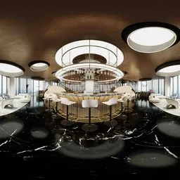 Morden Circle Lighting Showroom