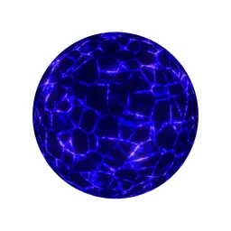 Animated Blue Lava Veins