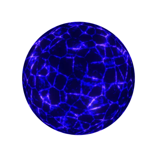 Animated Blue Lava Veins