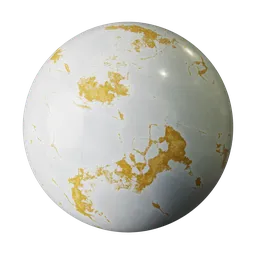 Luxury White and Gold Marble